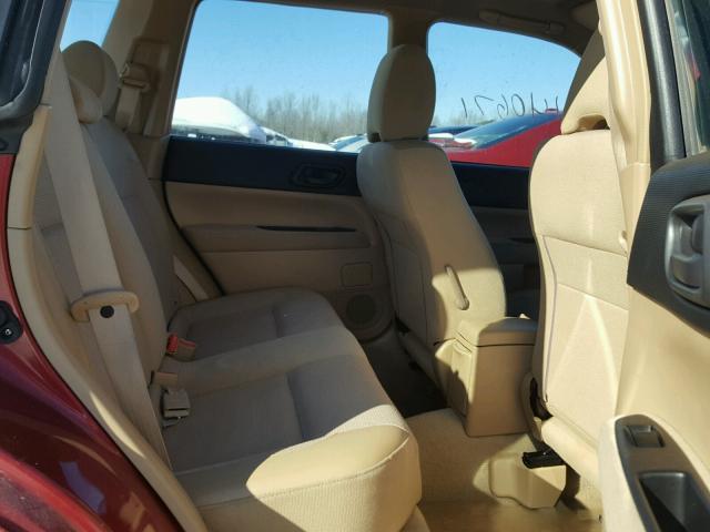 JF1SG636X3H715743 - 2003 SUBARU FORESTER 2 RED photo 6