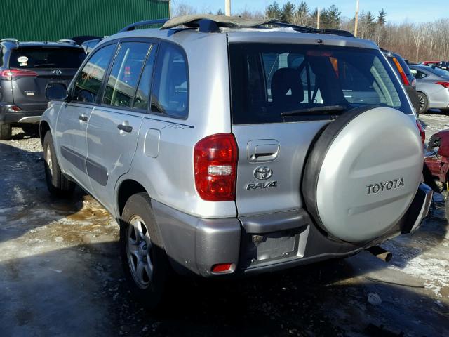 JTEHD20V246010994 - 2004 TOYOTA RAV4 SILVER photo 3