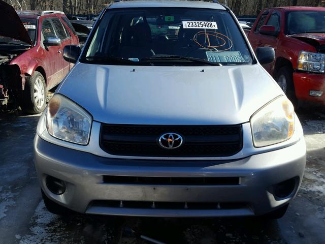 JTEHD20V246010994 - 2004 TOYOTA RAV4 SILVER photo 9