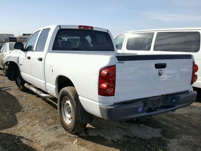 1D7HA18K08J111655 - 2008 DODGE RAM 1500 S WHITE photo 3