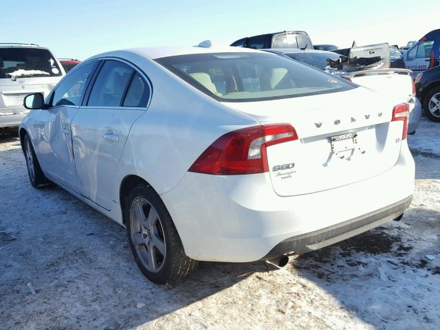 YV1622FS5C2140718 - 2012 VOLVO S60 T5 WHITE photo 3