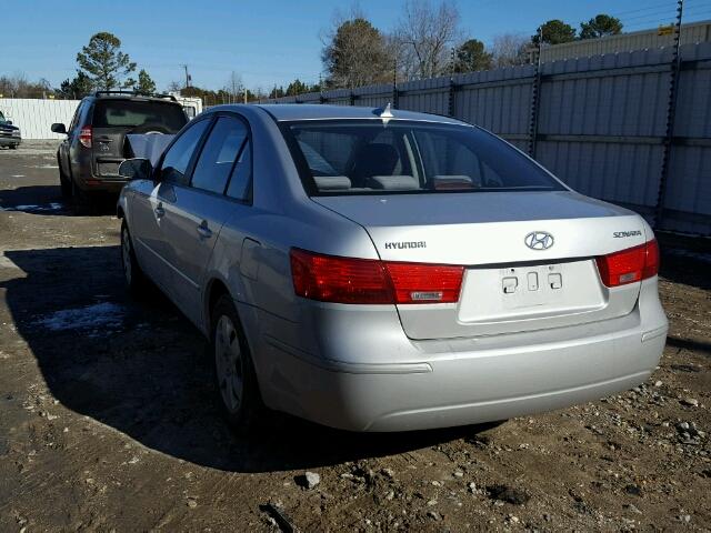 5NPET4AC4AH590530 - 2010 HYUNDAI SONATA GLS SILVER photo 3