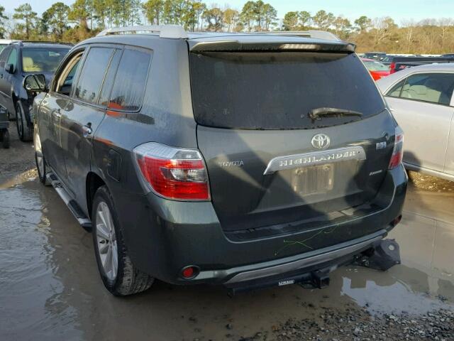 JTEEW44A882022662 - 2008 TOYOTA HIGHLANDER GREEN photo 3