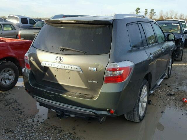 JTEEW44A882022662 - 2008 TOYOTA HIGHLANDER GREEN photo 4