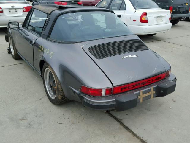 WP0EA091XBS160747 - 1981 PORSCHE 911 GRAY photo 3