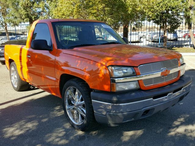 1GCEC14T05Z245763 - 2005 CHEVROLET SILVERADO ORANGE photo 1