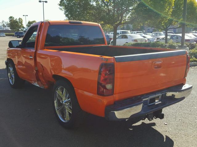 1GCEC14T05Z245763 - 2005 CHEVROLET SILVERADO ORANGE photo 3