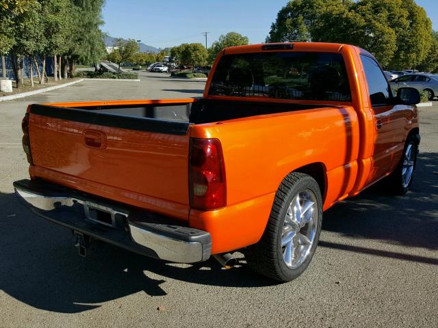 1GCEC14T05Z245763 - 2005 CHEVROLET SILVERADO ORANGE photo 4