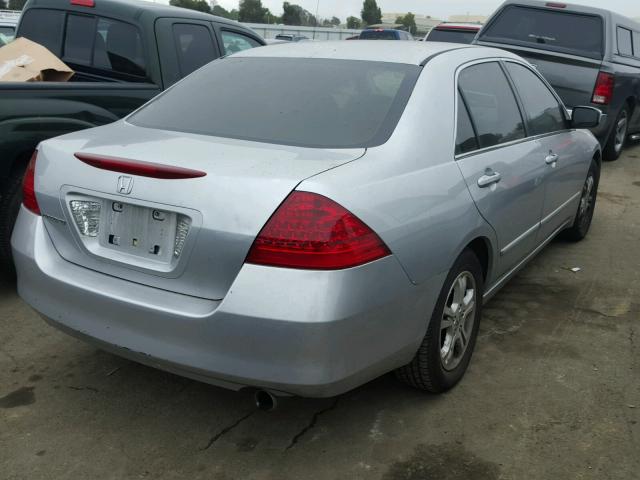 1HGCM56766A149729 - 2006 HONDA ACCORD EX SILVER photo 4