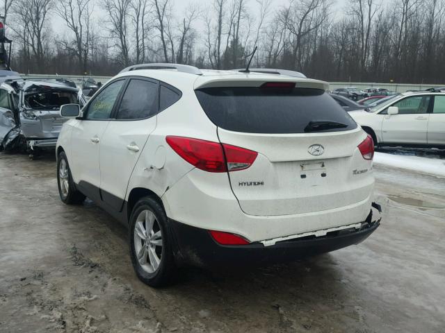 KM8JU3AC9BU192299 - 2011 HYUNDAI TUCSON GLS WHITE photo 3