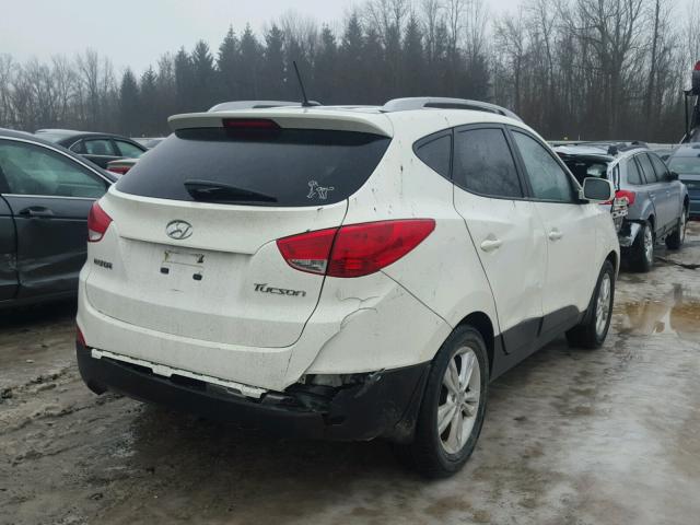 KM8JU3AC9BU192299 - 2011 HYUNDAI TUCSON GLS WHITE photo 4