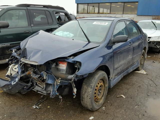 1NXBR32E24Z318138 - 2004 TOYOTA COROLLA CE BLUE photo 2