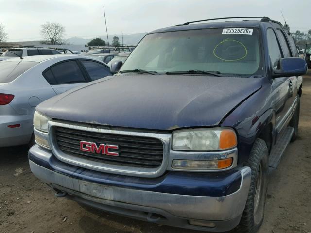 1GKEK13T31J177315 - 2001 GMC YUKON BLUE photo 2