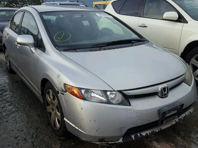 1HGFA16576L006550 - 2006 HONDA CIVIC LX SILVER photo 1