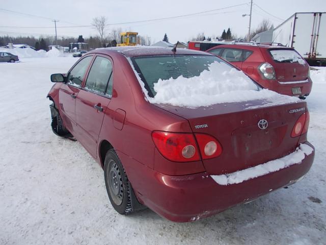 2T1BR32E77C847784 - 2007 TOYOTA COROLLA CE RED photo 3