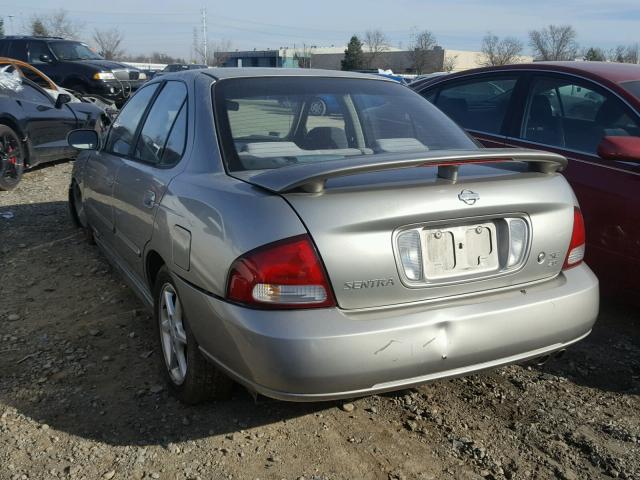 3N1BB51D91L125605 - 2001 NISSAN SENTRA SE GRAY photo 3