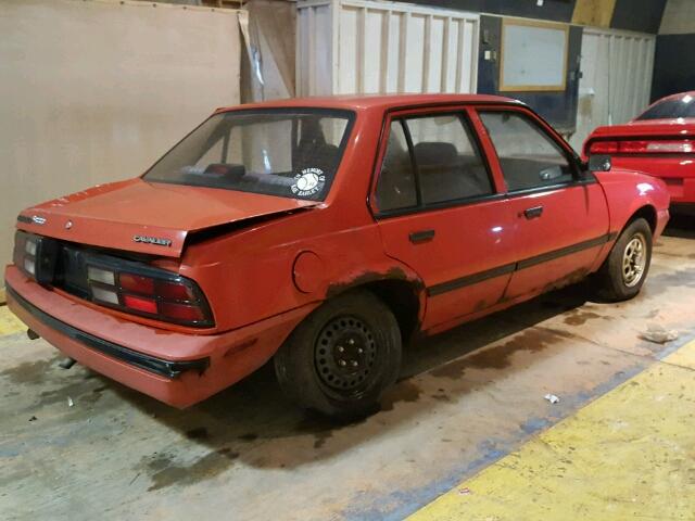 1G1JC54GXLJ148776 - 1990 CHEVROLET CAVALIER/V RED photo 4