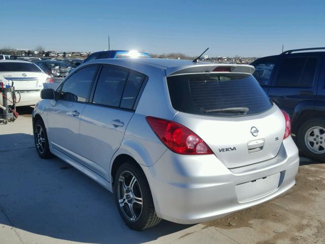 3N1BC1CP4AL366548 - 2010 NISSAN VERSA S SILVER photo 3