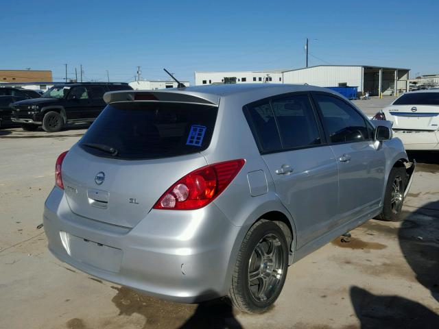 3N1BC1CP4AL366548 - 2010 NISSAN VERSA S SILVER photo 4