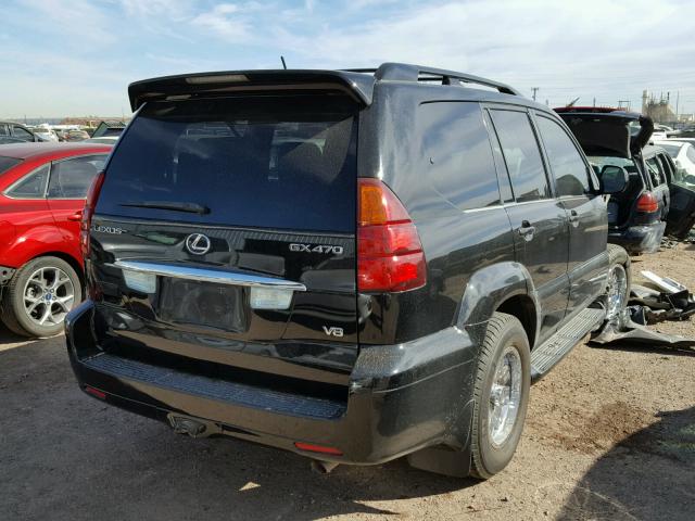 JTJBT20X360122219 - 2006 LEXUS GX 470 BLACK photo 4