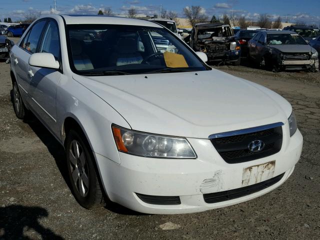 5NPET46C08H365038 - 2008 HYUNDAI SONATA GLS WHITE photo 1