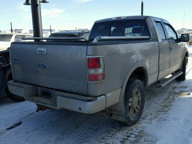 1FTPX14595FB42549 - 2005 FORD F150 BEIGE photo 4