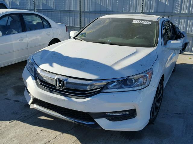 1HGCR2F73GA205708 - 2016 HONDA ACCORD EX WHITE photo 2