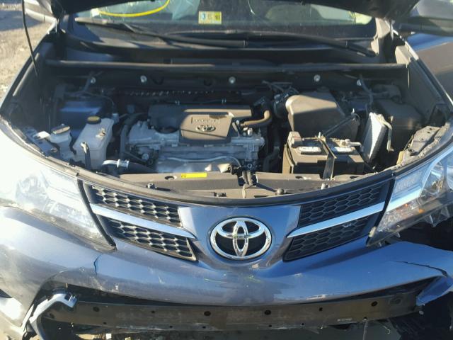 2T3BFREV7DW006508 - 2013 TOYOTA RAV4 LE BLUE photo 7