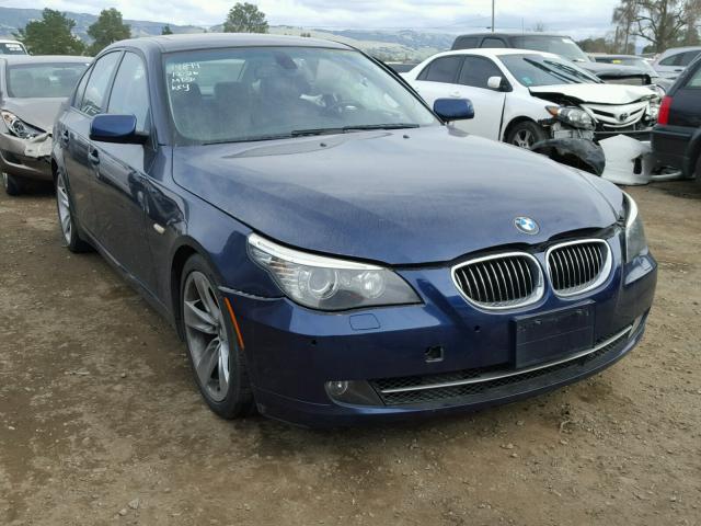 WBANU53568CT10790 - 2008 BMW 528 I BLUE photo 1