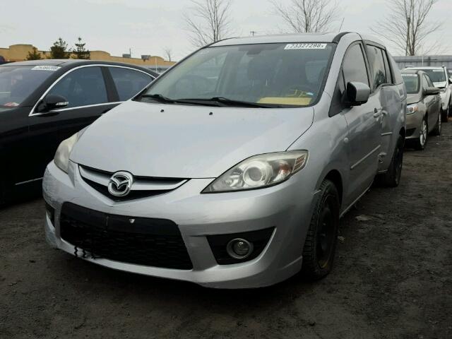 JM1CR293680325291 - 2008 MAZDA 5 SILVER photo 2