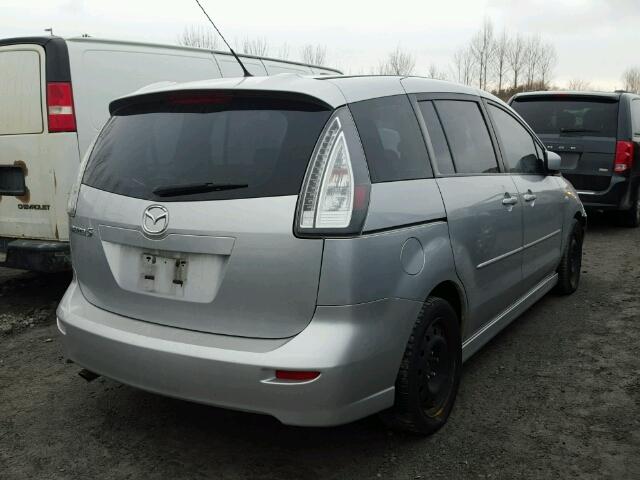 JM1CR293680325291 - 2008 MAZDA 5 SILVER photo 4