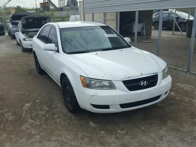 5NPET46C38H349920 - 2008 HYUNDAI SONATA GLS WHITE photo 1