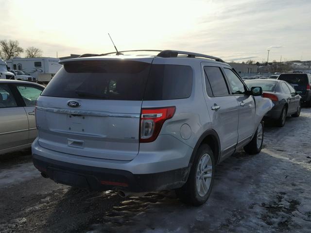 1FM5K8D8XEGA91478 - 2014 FORD EXPLORER X SILVER photo 4