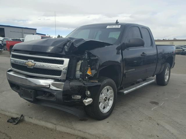 2GCEK19J071697282 - 2007 CHEVROLET SILVERADO BLACK photo 2