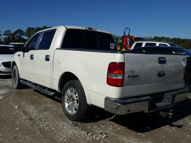 1FTPW12V48KB95824 - 2008 FORD F150 SUPER WHITE photo 3