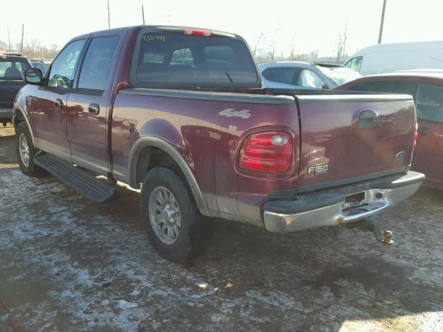 1FTRW08L43KB20591 - 2003 FORD F150 SUPER RED photo 3