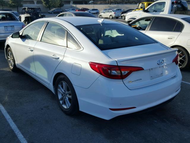 5NPE24AFXHH484428 - 2017 HYUNDAI SONATA SE WHITE photo 3