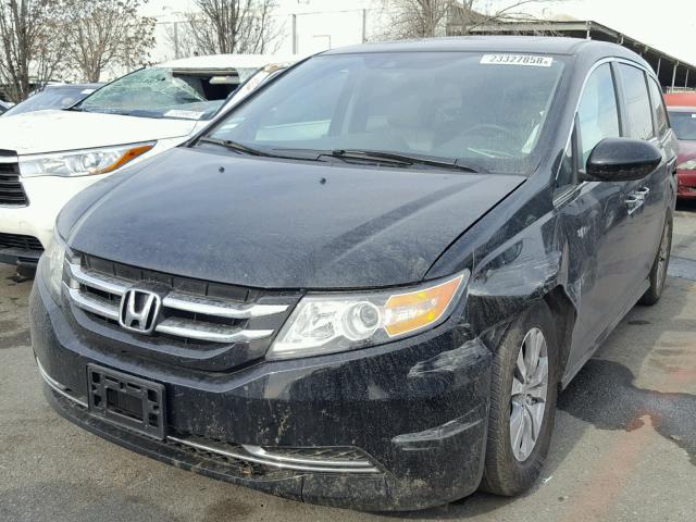 5FNRL5H62GB109754 - 2016 HONDA ODYSSEY EX BLACK photo 2