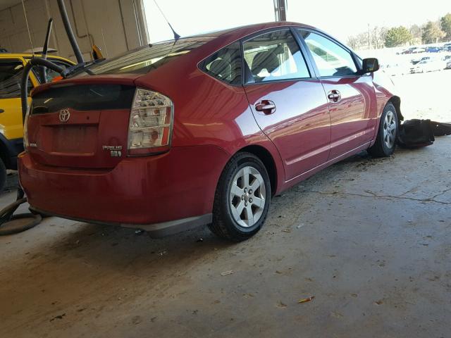 JTDKB20U283450583 - 2008 TOYOTA PRIUS BURGUNDY photo 4