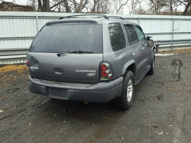 1D4HS38N03F622391 - 2003 DODGE DURANGO SP GRAY photo 4