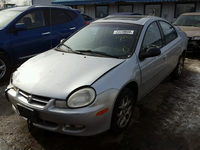 1B3ES56C72D532146 - 2002 DODGE NEON ES SILVER photo 2