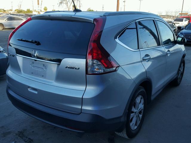 2HKRM4H76DH634510 - 2013 HONDA CR-V EXL SILVER photo 4