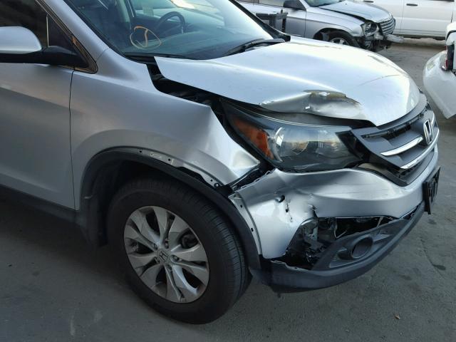 2HKRM4H76DH634510 - 2013 HONDA CR-V EXL SILVER photo 9