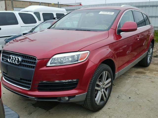 WA1AV74L07D021303 - 2007 AUDI Q7 4.2 QUA RED photo 2