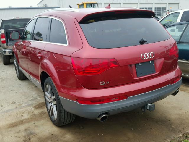 WA1AV74L07D021303 - 2007 AUDI Q7 4.2 QUA RED photo 3