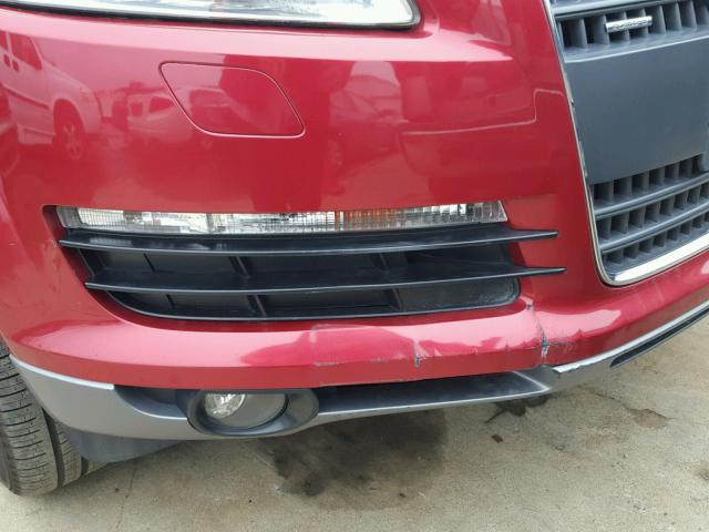 WA1AV74L07D021303 - 2007 AUDI Q7 4.2 QUA RED photo 9