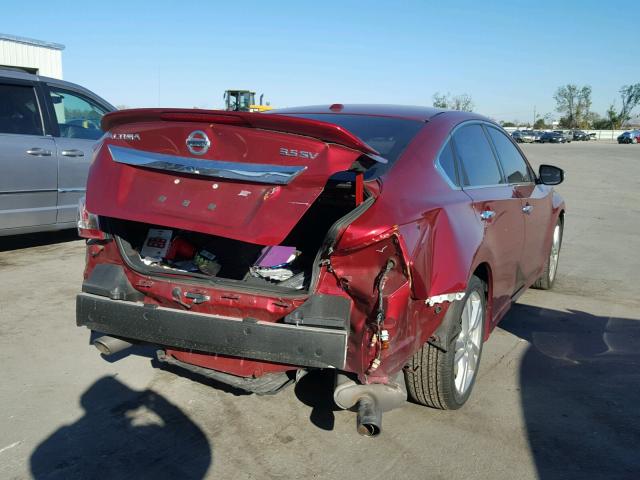 1N4BL3AP4DC196502 - 2013 NISSAN ALTIMA 3.5 RED photo 4