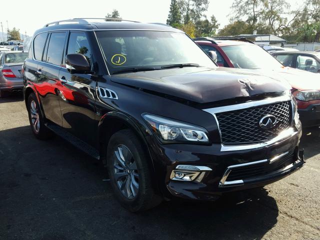 JN8AZ2NF9F9574172 - 2015 INFINITI QX80 MAROON photo 1