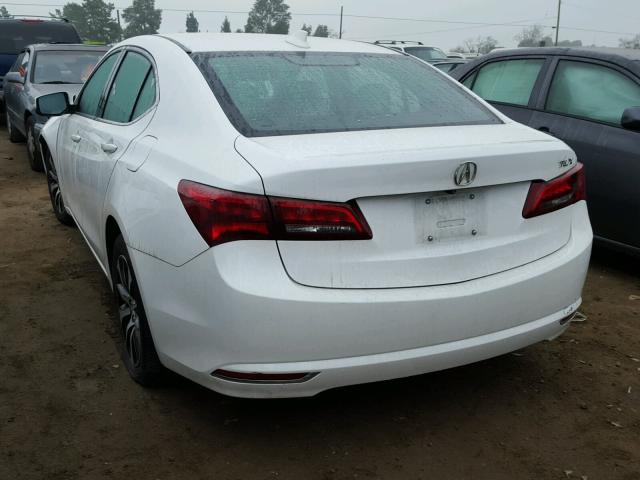 19UUB1F36FA019871 - 2015 ACURA TLX WHITE photo 3