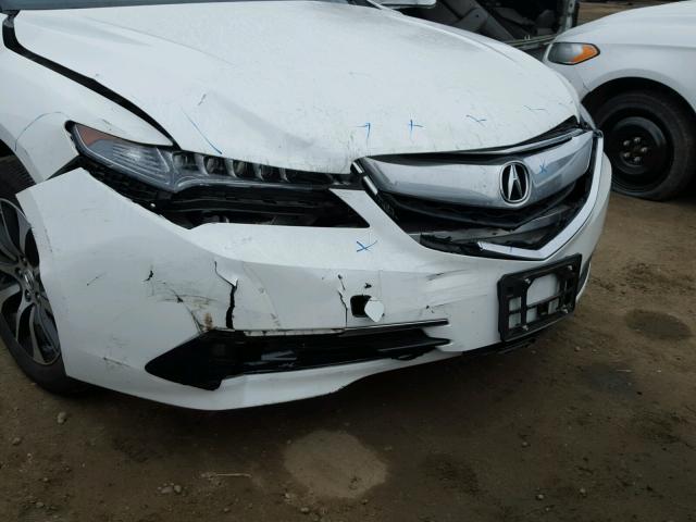 19UUB1F36FA019871 - 2015 ACURA TLX WHITE photo 9